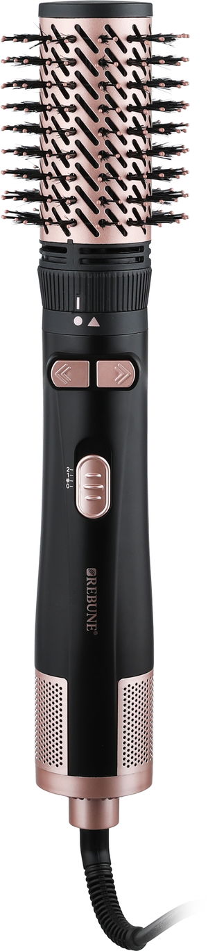 مصفف شعر ريبون، 1200 واط، 9x38 سم، دوار - أسود بني product image