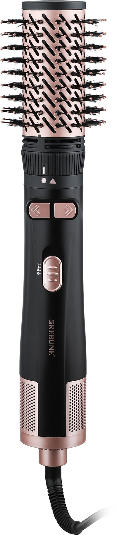 مصفف شعر ريبون، 1200 واط، 9x38 سم، دوار - أسود بني product image 1