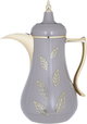 Al Saif Gallery Salma thermos set, 1 liter, golden pattern, thermal glass inner shell, plastic outer shell - Cappuccino product image 5