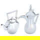 Sulaiman Steel Al Saif Gallery Dallah Set, 2/1.41 litre, 2 pieces - Silver product image 2