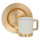 Al Saif Gallery coffee cups and saucers set, porcelain, 12 pieces - beige product image 1