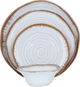 Al Saif Gallery Porcelain Dinner Set, 24 Pieces, Brown-Beige Borders product image 1