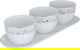 Al Saif Gallery porcelain bowl and plate set, 4 pieces - white product image 3