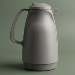 Rotpont glass thermos, 1 liter, plastic outer shell - gray product image