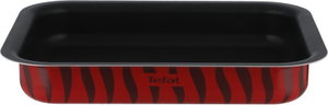 طقم صواني فرن تيفال، 3 قطع، مستطيلة، طبقة غير لاصقة - احمر  product image 2
