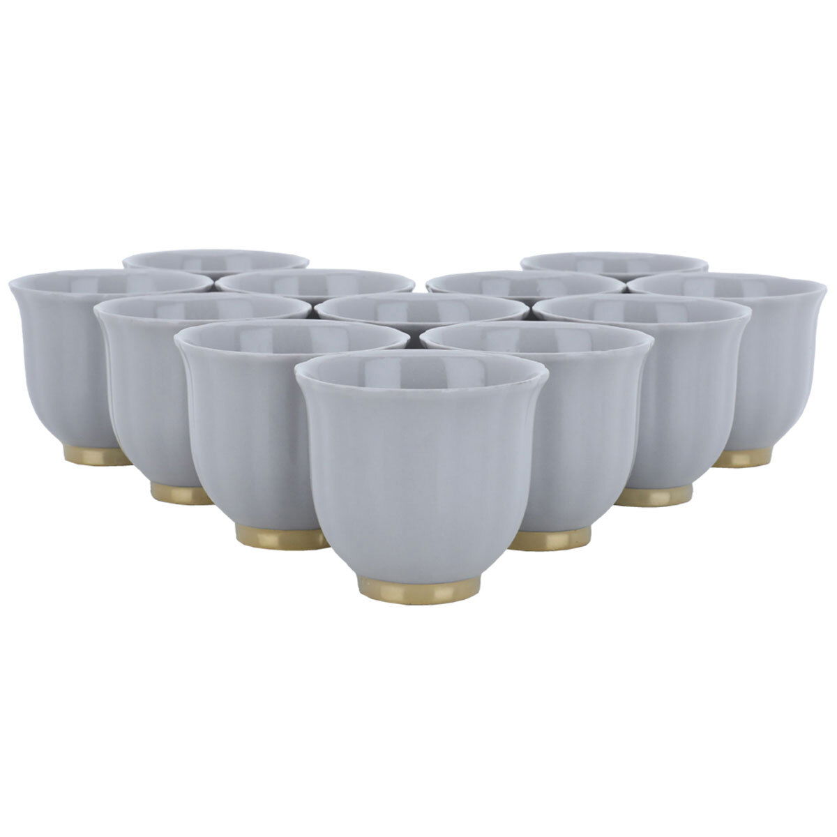 طقم فناجين قهوة السيف غاليري، بورسلان، 12 قطعة - رمادي product image 2