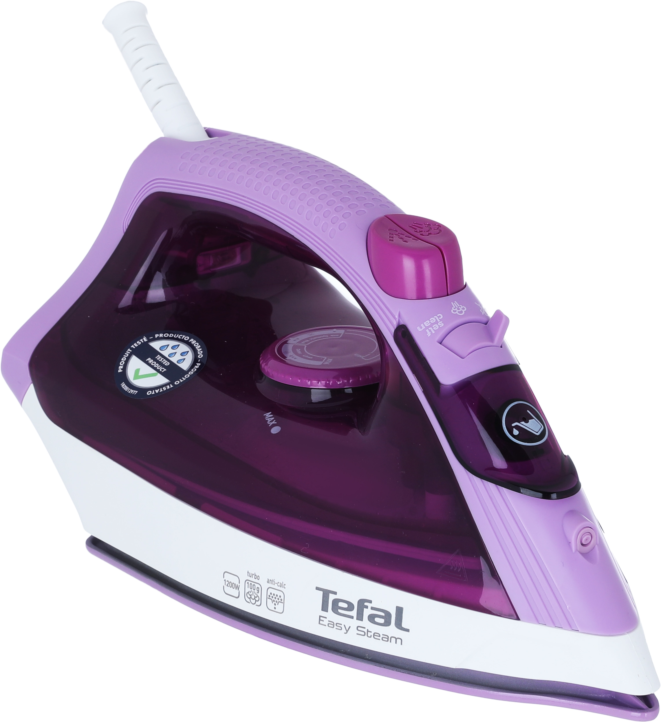 Tefal 1953 Steam Iron, 1200 Watts, 220 Ml, Ceramic Soleplate - Mauve product image 3