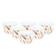 Alsaif Gallery Bialat and coffee cups and saucers serving set, 26 pieces, golden pattern - white product image 3