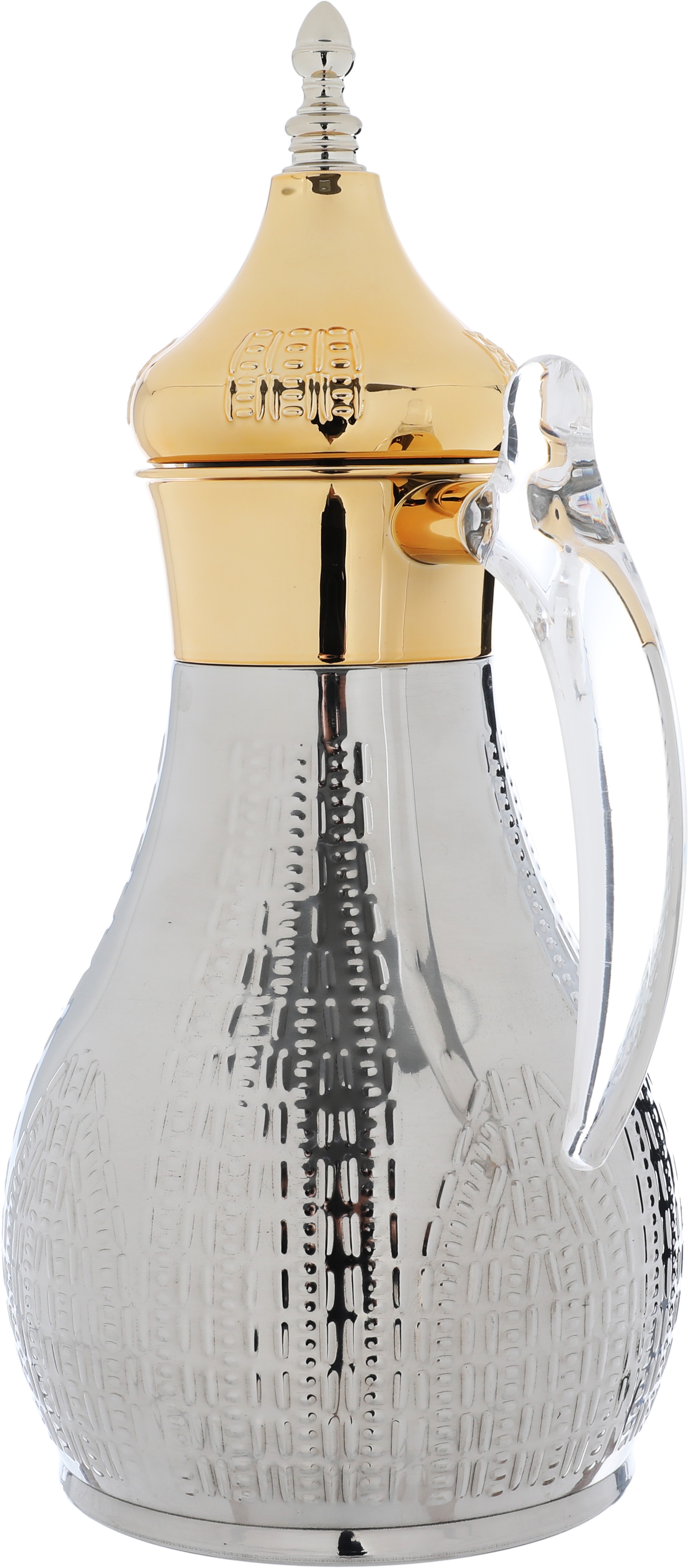 Al Saif Gallery Haila Thermos set, 1.2/1.2 litres, two pieces, steel inner case, steel outer case - silver and gold product image 6