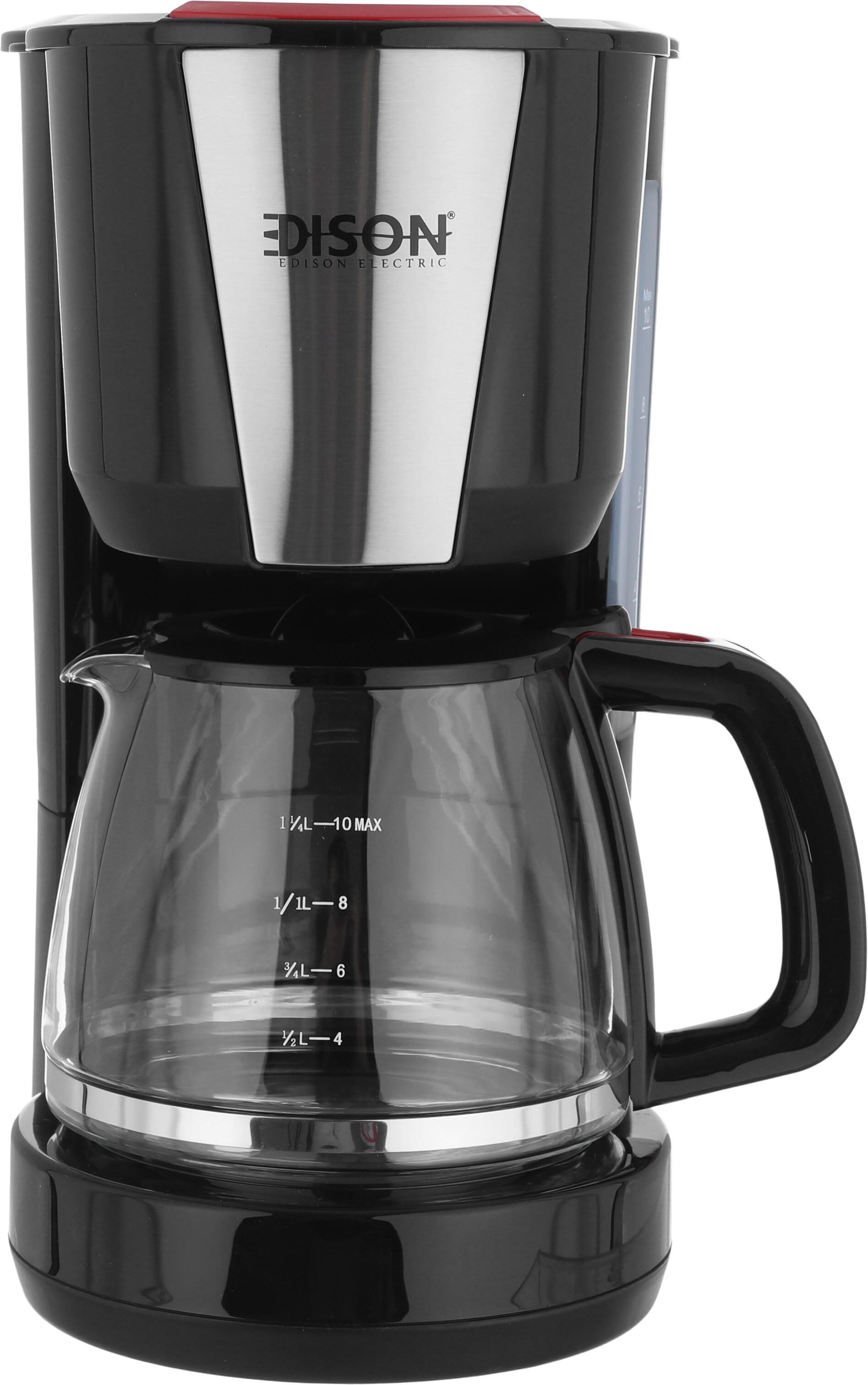 ماكينة قهوة إديسون، 1.25 لتر، 1000 واط - أسود product image 1