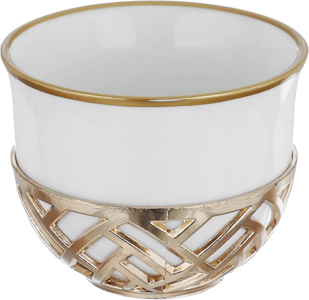 Al Saif Gallery Porcelain Arabic Coffee Cups Set, 90 ml, 12 Pieces - White product image 2