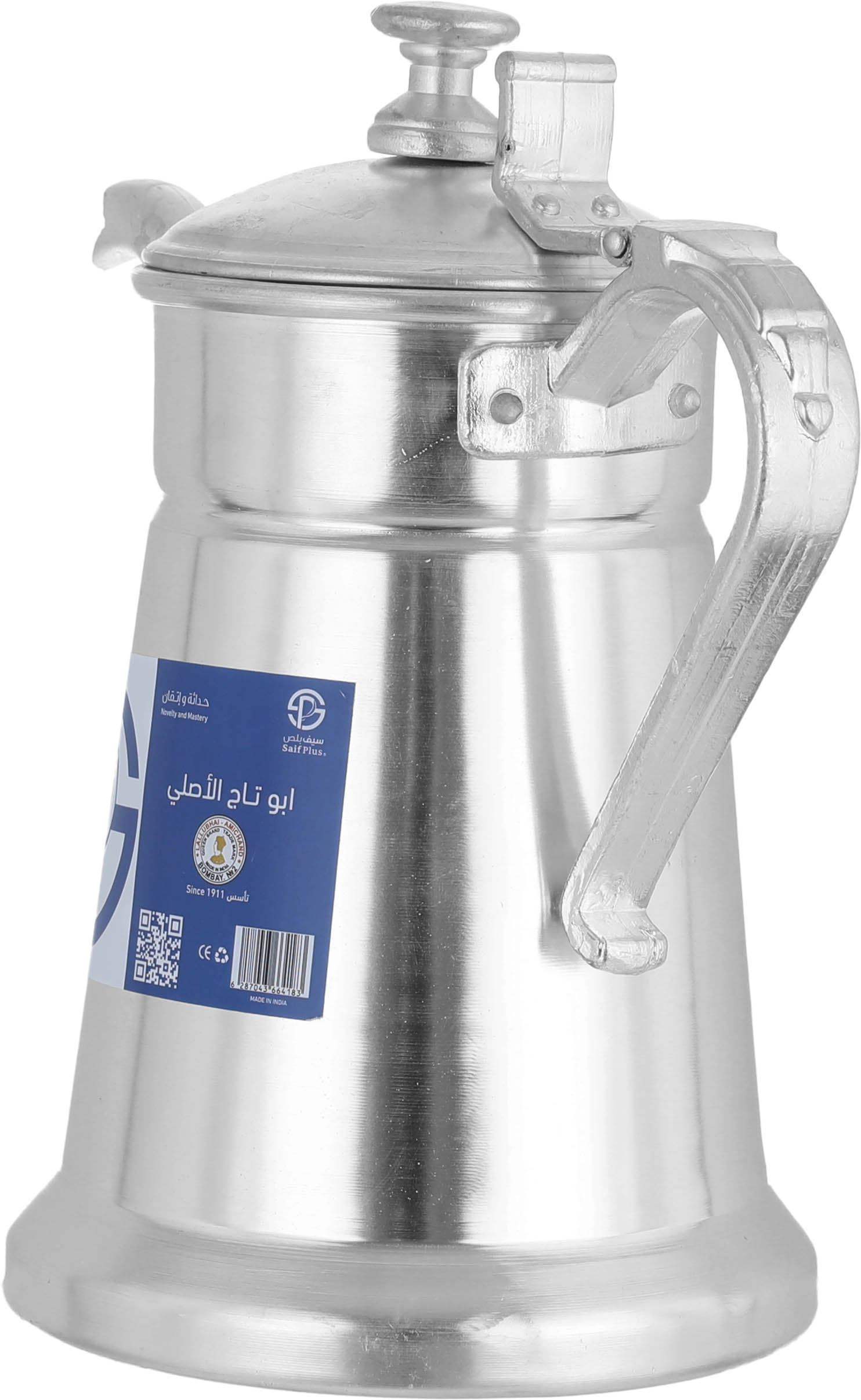 بكرج أبو تاج ألمنيوم السيف بلص، 2 لتر - فضي product image 2
