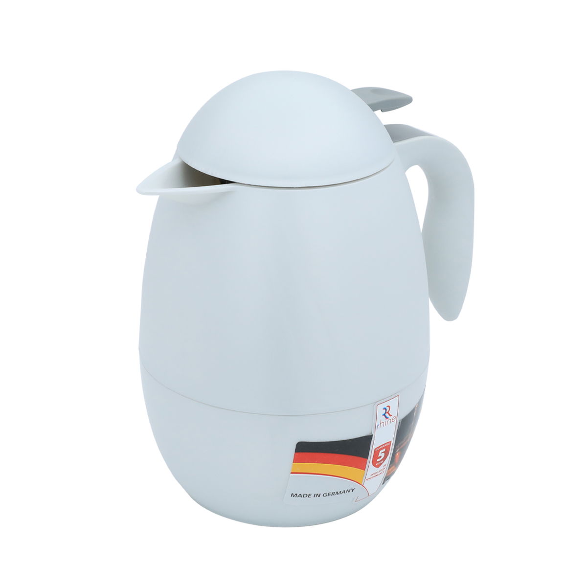 Rhinestone thermos, 0.9 liters, thermal glass inner container, plastic outer shell - silver product image 3