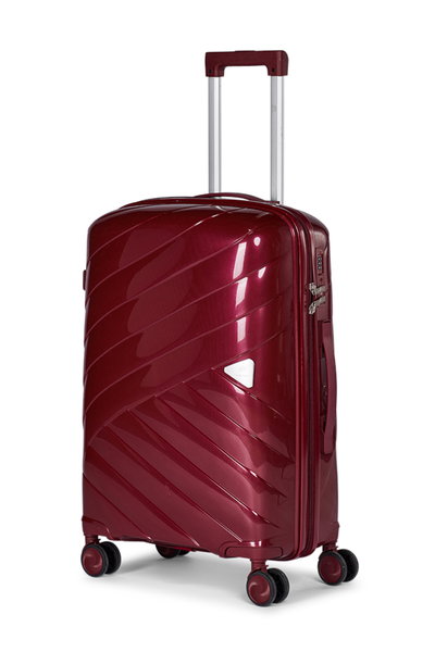 طقم شنط سفر بولي بروبيلين ليمرا، 3 مقاسات، 4 عجلات، LMA-1925 - عنابي product image 4