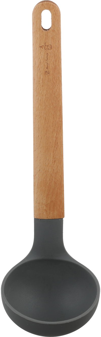 طقم ادوات مطبخ خشب سيلكون السيف غاليري، 5 قطع، يد خشبي - خشبي فاتح رمادي غامق product image 3