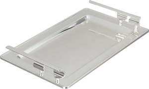 Al Saif Gallery Steel Serving Tray, 30x18.5x1.6 cm - Silver product image