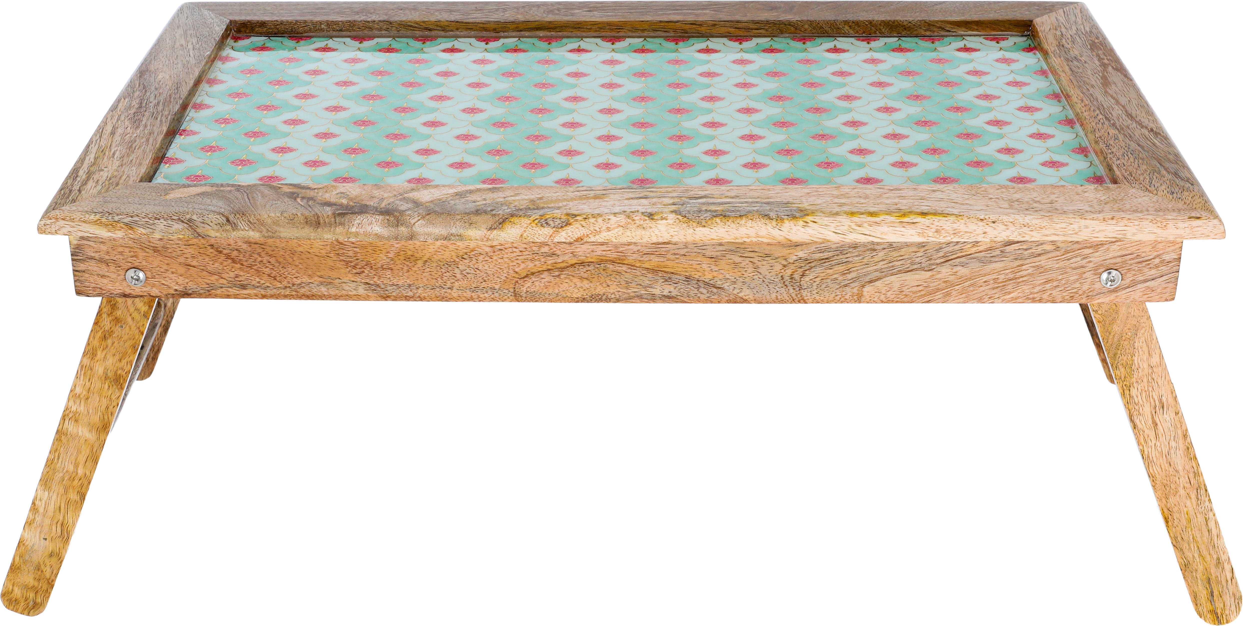 طوفرية تقديم بأرجل خشب السيف غاليري، 53×30×24 سم، مستطيل - متعدد الألوان product image