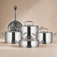 طقم قدور برولاين ستانلس ستيل كوركماز ، 9 قطعة - فضي product image 1