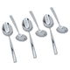 Al Saif Gallery steel spoon set, 24 pieces - silver product image 4