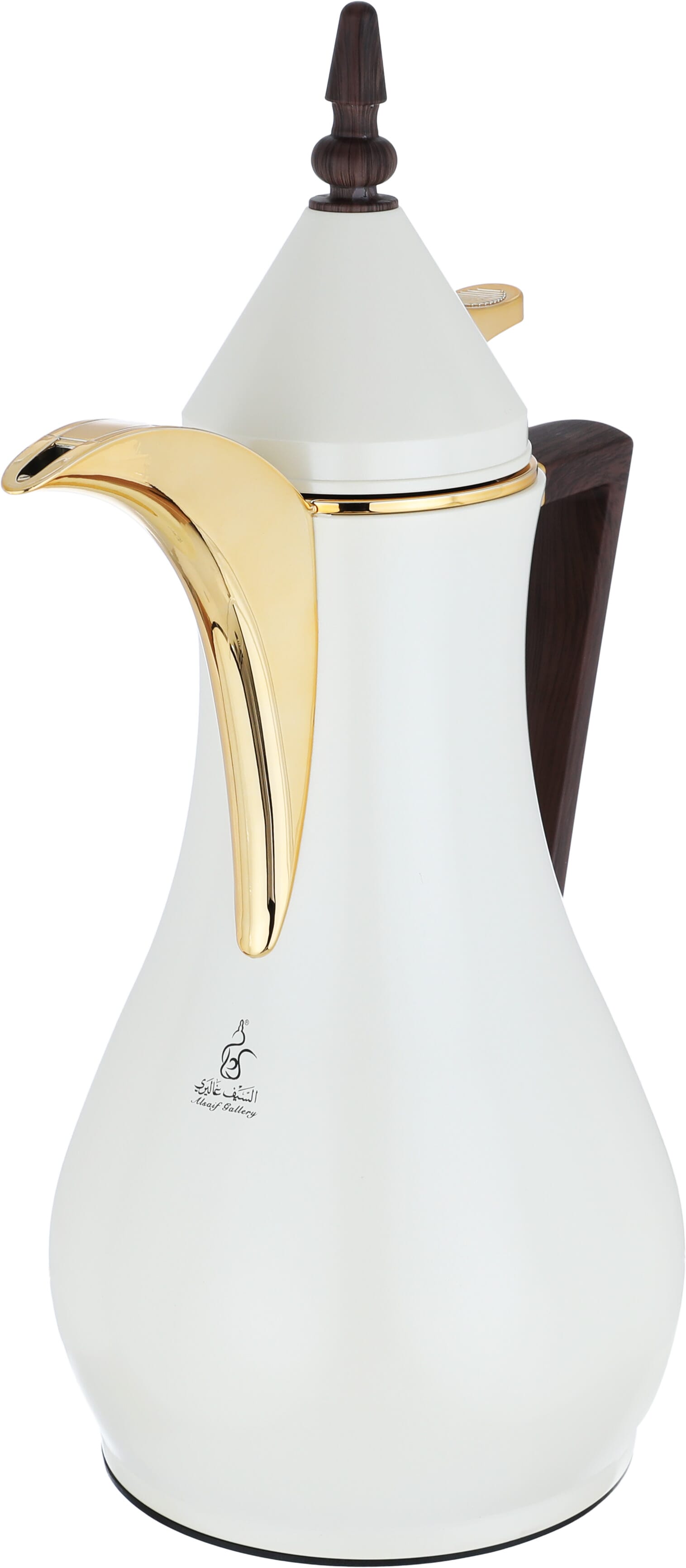 Al Saif Gallery thermos set, 2 pieces, 1 liter, glass inner shell, plastic outer shell - pearl product image 4