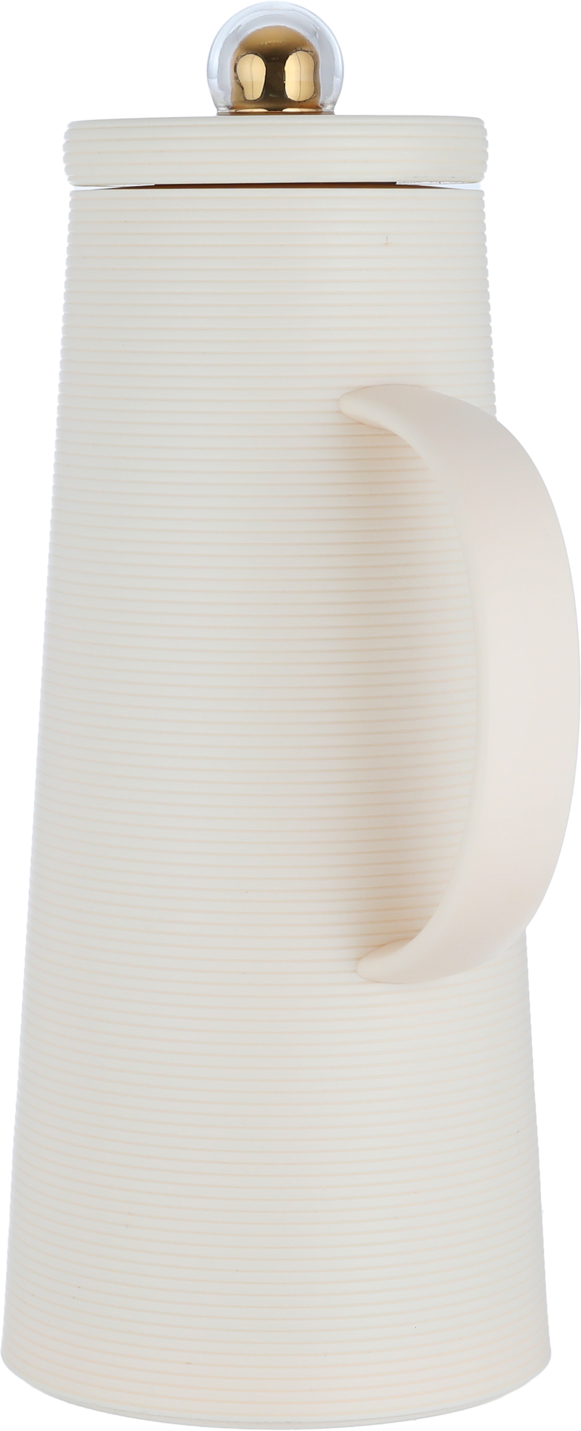 Al Saif Gallery Royal 8 thermos, 1 liter, thermal glass inner container, plastic outer shell - light beige product image 3
