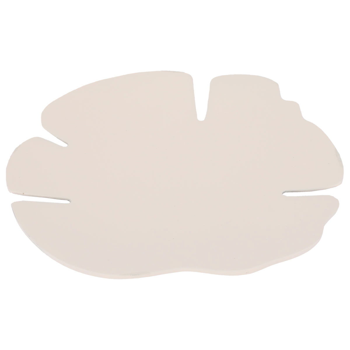 Al Saif Gallery painted iron sweet dish, 27 x 27 x 2.9 cm, leaf shape - light beige product image