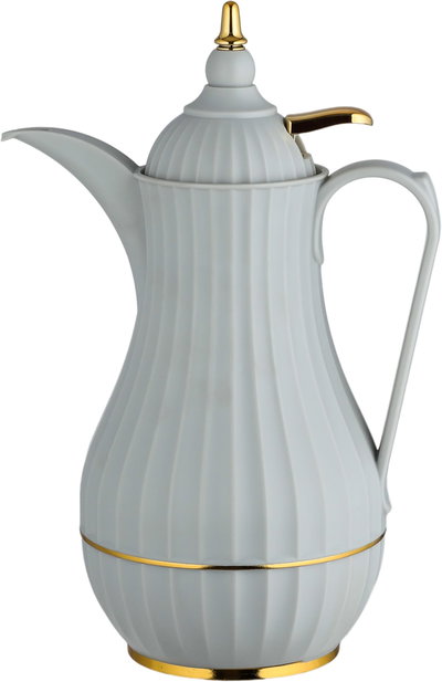 Alsaif Gallery Tamim 7 Thermos, 0.35 L, Glass Inner Carrier, Plastic Outer Body - Light Grey product image 2