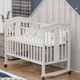 سرير اطفال خشب الصنوبر فان مومنت، 120×60 سم، مع ناموسية - ابيض product image 1