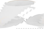 Alsaif Gallery Porcelain Dinner Set, 65 Pieces, Gold-White Rim product image 5