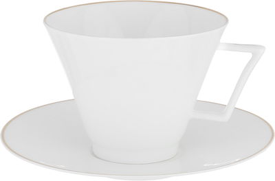 Alsaif Gallery Porcelain Dinner Set, 65 Pieces, Gold-White Rim product image 5