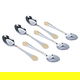 Al Saif Gallery Steel Sweet Spoons Set, 6 Pieces - Silver product image 1