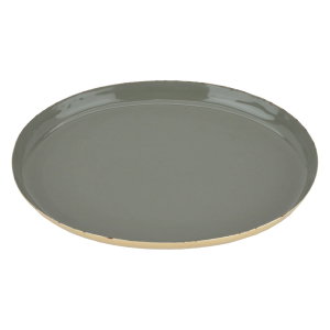 Al Saif Gallery Steel Sweet Serving Plate, Round - Light Green product image