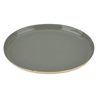صحن تقديم حلا استيل السيف غاليري، دائري - أخضر فاتح product image 1