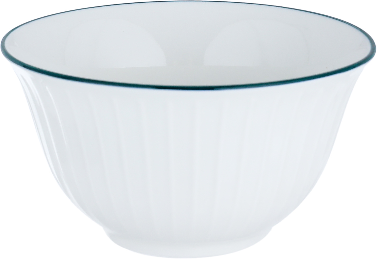 طقم سفرة بورسلان بنقش أزرق السيف غاليري، 24 قطعة - أبيض product image 2