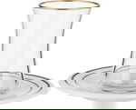 Al Saif Gallery glass tea set, two pieces - Clear product image 1