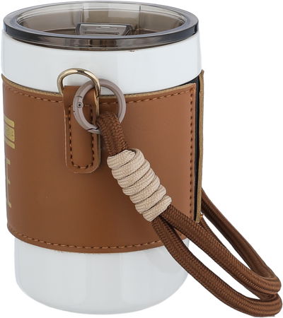 كوب حافظ للحرارة بورسلان السيف غاليري، 400 مل - أبيض بني product image 2