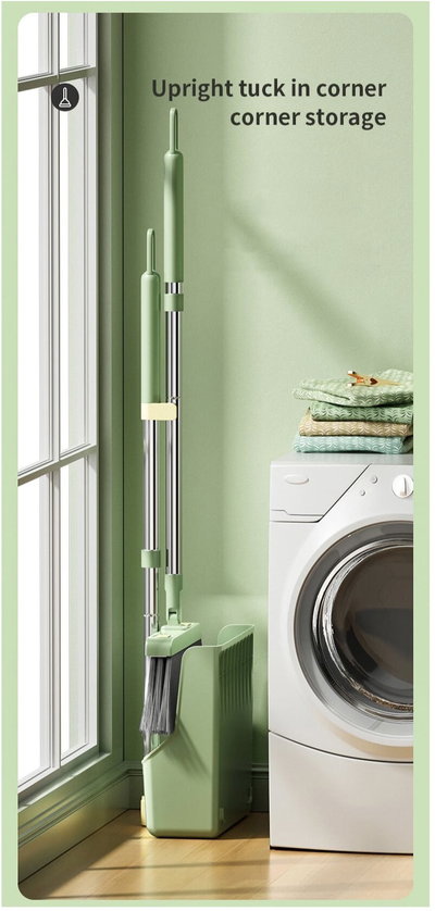 مجموعة جاروف و فرشاة فيسيو، 42 سم - اخضر product image 4