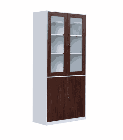 دولاب ملفات معدن، 185×90×40 سم - بني ابيض product image 3