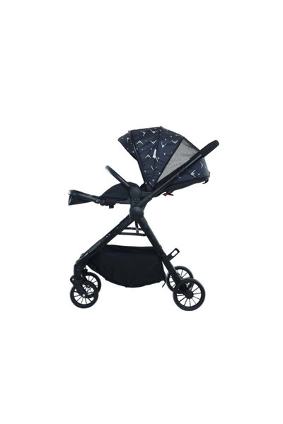 عربة اطفال قابلة للطي فان مومنت، سلة تخزين، مظلة قابلة للتعديل - اسود فضي product image 6