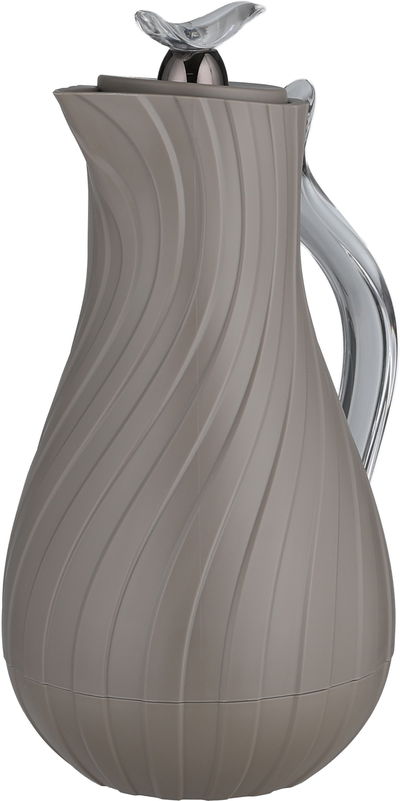 ترمس ليال جلوري، 1 لتر، خامة داخلية زجاج، يد شفاف، غطاء ضغاط - كابتشينو product image 4