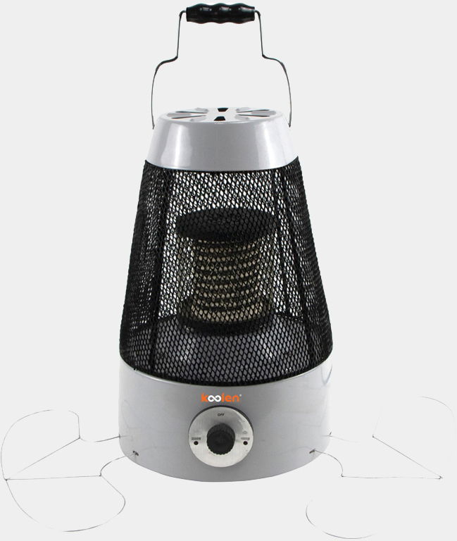 Koolen 807102040 Halogen Electric Heater, 2000 Watt, Ceramic, Circular - Silver product image 1