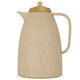 Everest Acacia Thermos, 1 liter, thermal glass inner shell, plastic outer shell, golden lid - beige product image 1