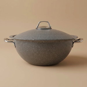 قدر طبخ جرانيت هاشفير، 32 سم، بيد استيل - رمادي product image