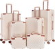 Limra ABS Luggage Set, 6 Sizes, 4 Wheels, 360 Degree Rotating, LMA-1599 - Beige product image 1