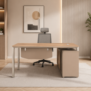 مكتب إداري مودرن خشب MDF، 75×160×80 سم - خشبي فاتح product image