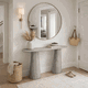 كونسول مدخل استقبال خشب، 120×76×35 سم - رمادي فاتح product image 2