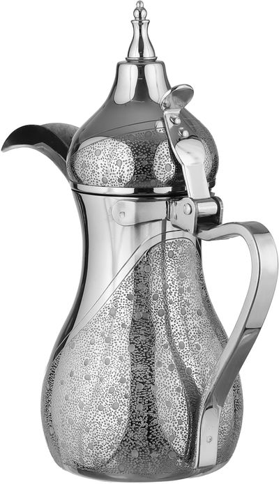 طقم دلة قهوة وإبريق استيل السيف غاليري، 1.2 / 1.41  لتر - فضي product image 3