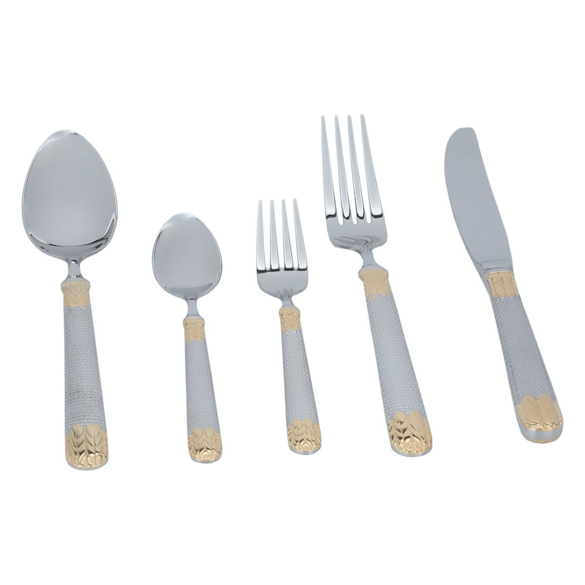 Al Saif Gallery steel spoon set, patterned, 72 pieces - silver product image 6