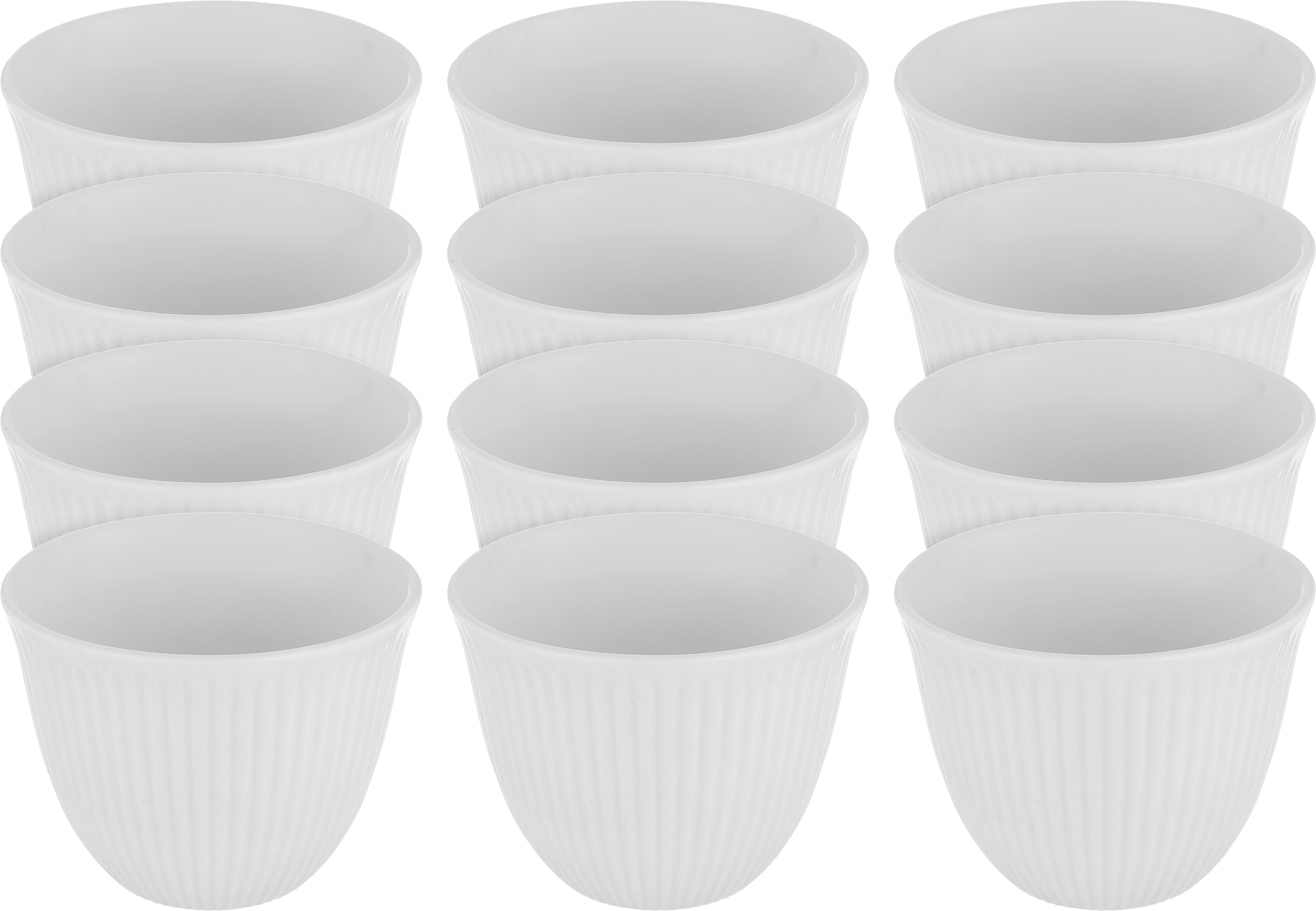 Al Saif Gallery Porcelain Arabic Coffee Cups Set, 12 Pieces - White product image