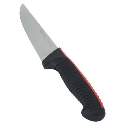 سكين جزار استيل وبلاستيك السيف غاليري، 14.5 سم، يد أسود بأحمر - فضي product image 3
